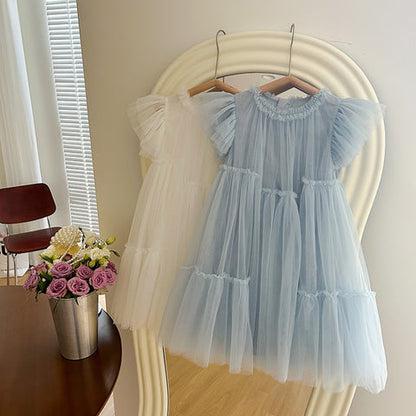 Children's Tulle Ruffled Dress