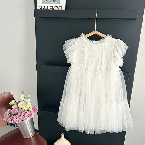 Children's Tulle Ruffled Dress