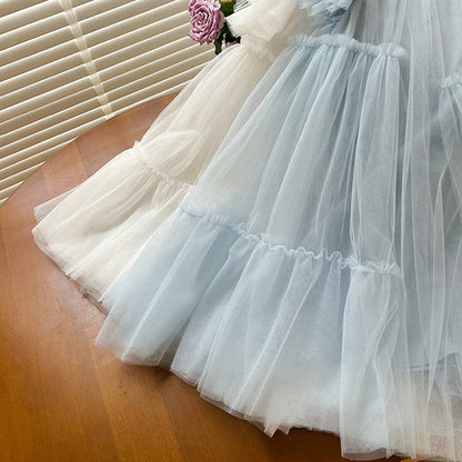 Children's Tulle Ruffled Dress