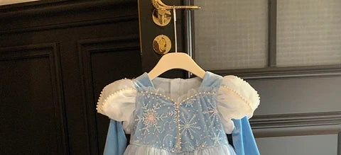 Blue Tulle Princess Children's Dress