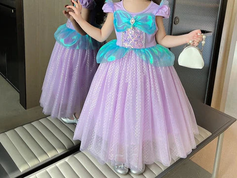 Princess Purple Tulle Party Dress