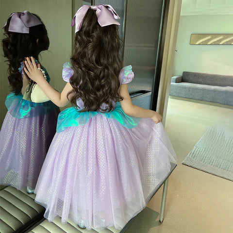 Princess Purple Tulle Party Dress