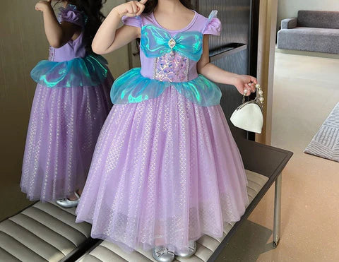 Princess Purple Tulle Party Dress