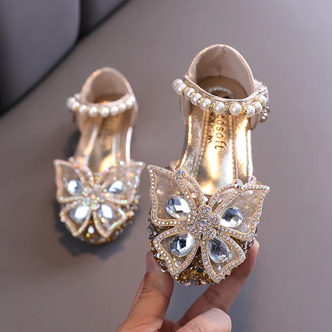 Children's Butterfly Shoes with Diamonds