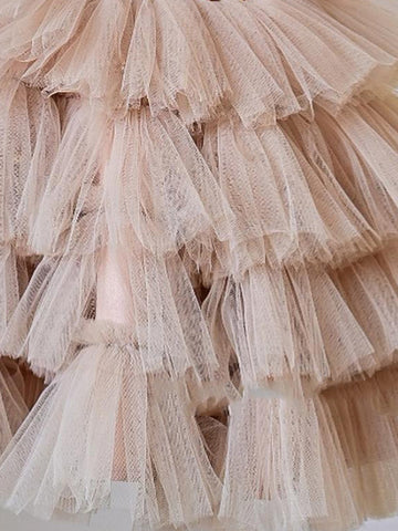 Children's Party Dress withe Rhinestones Tulle Puff