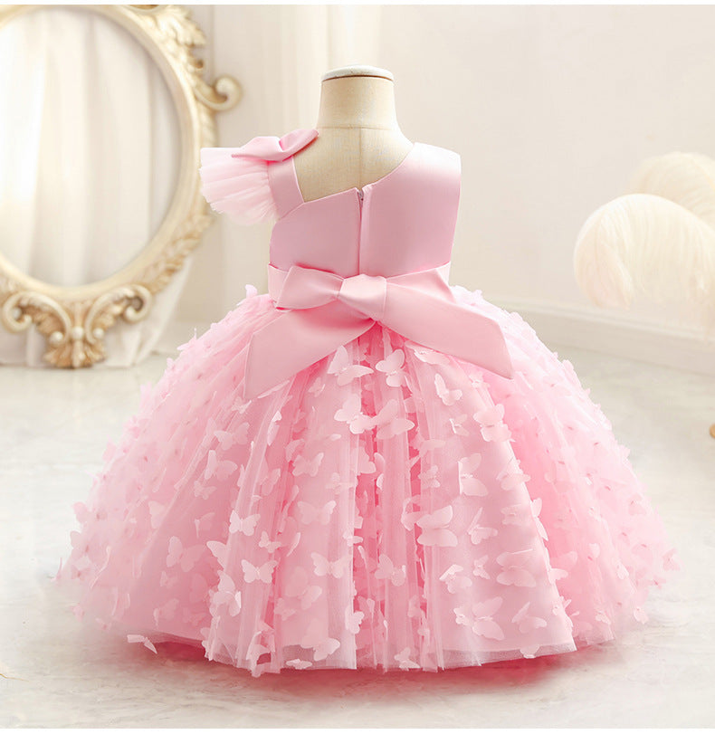 Children's Butterfly and Bow Party Dress