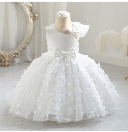 Children's Butterfly and Bow Party Dress