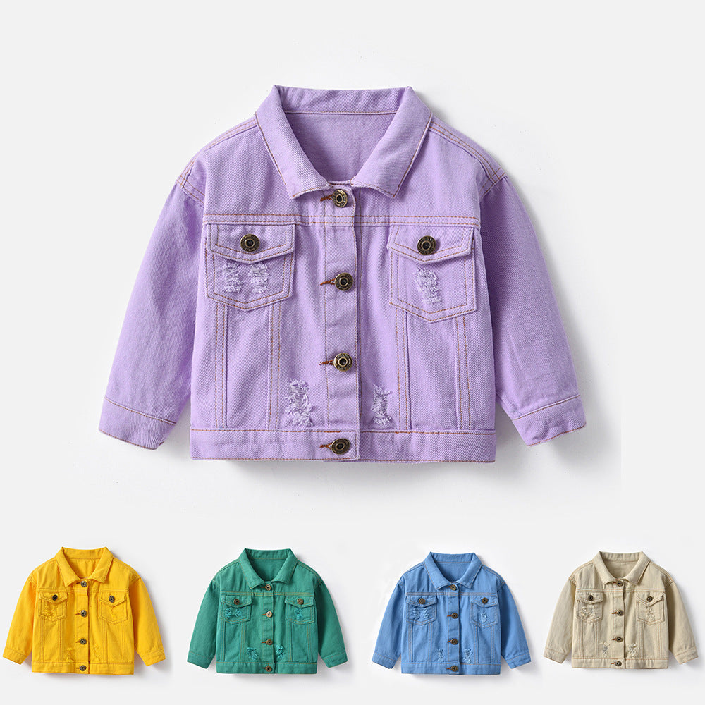 Children's Jacket Jeans Colors Buttons