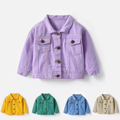 Children's Jacket Jeans Colors Buttons