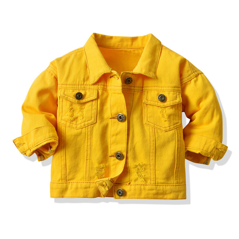 Children's Jacket Jeans Colors Buttons