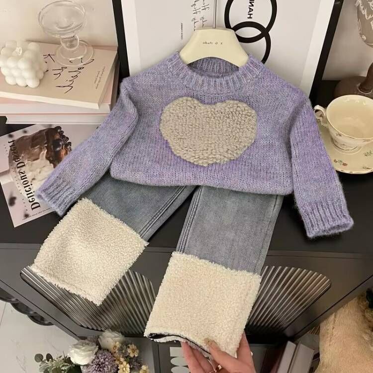 Children's Women's Winter Heart Set