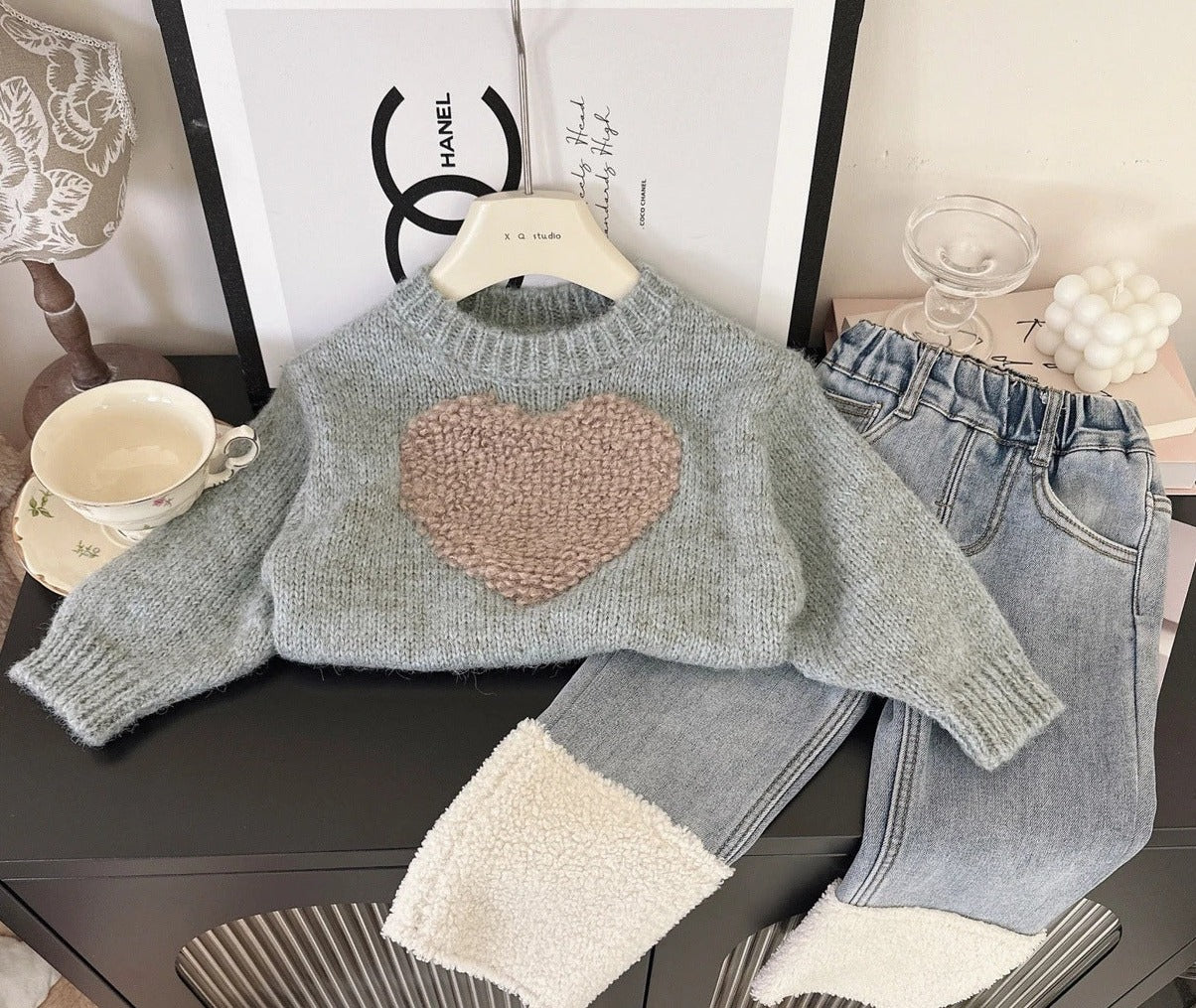 Children's Women's Winter Heart Set