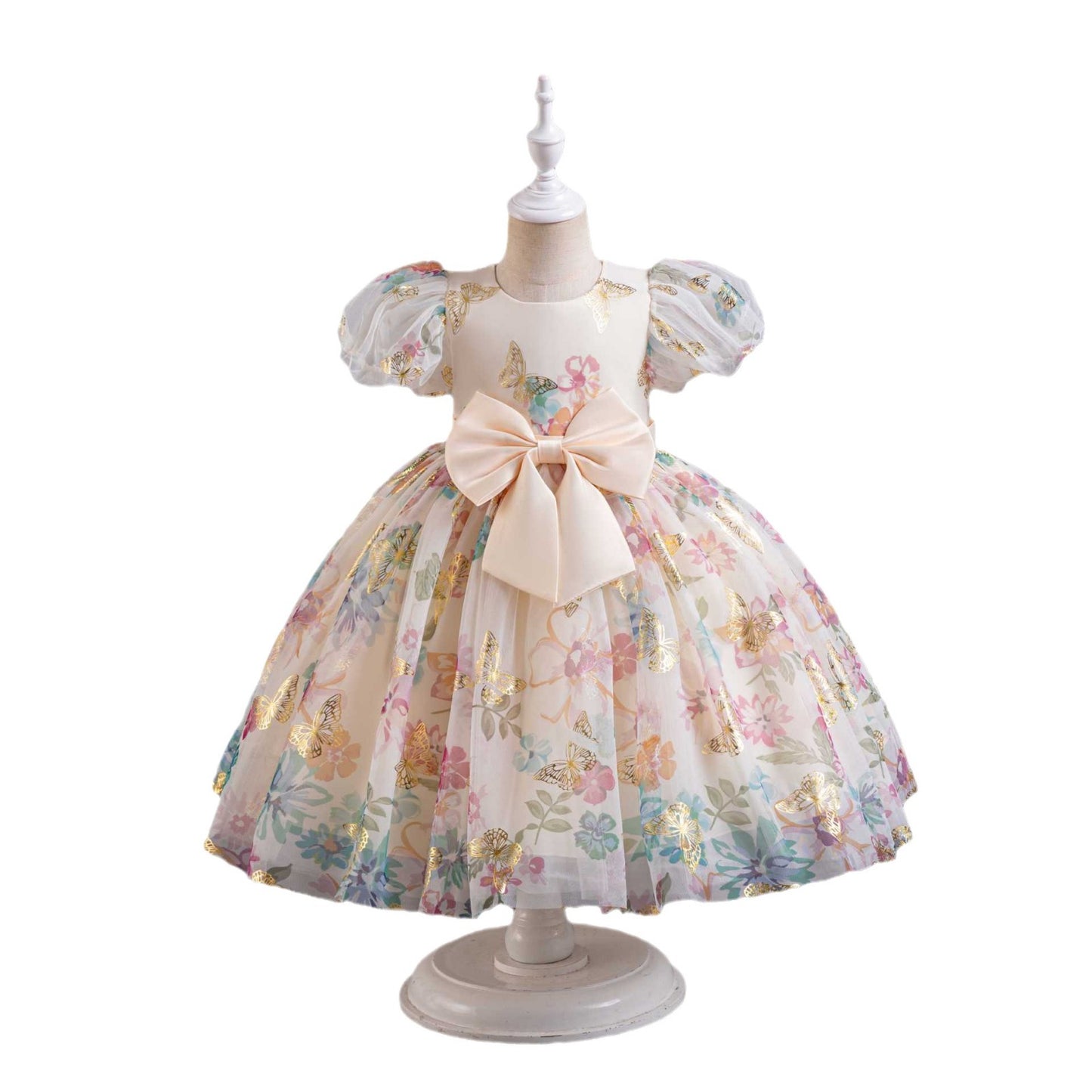 Floral Butterflies Children's Party Dress