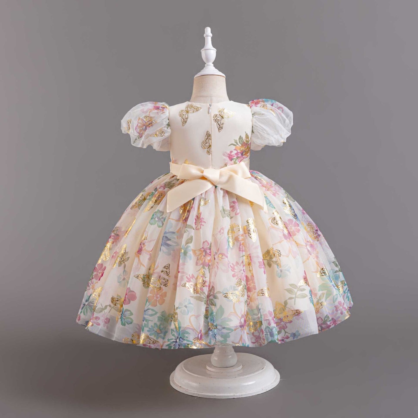 Floral Butterflies Children's Party Dress