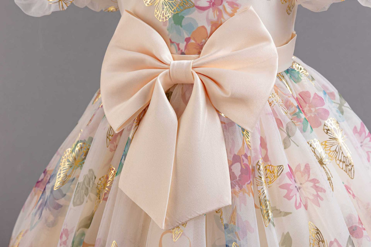 Floral Butterflies Children's Party Dress