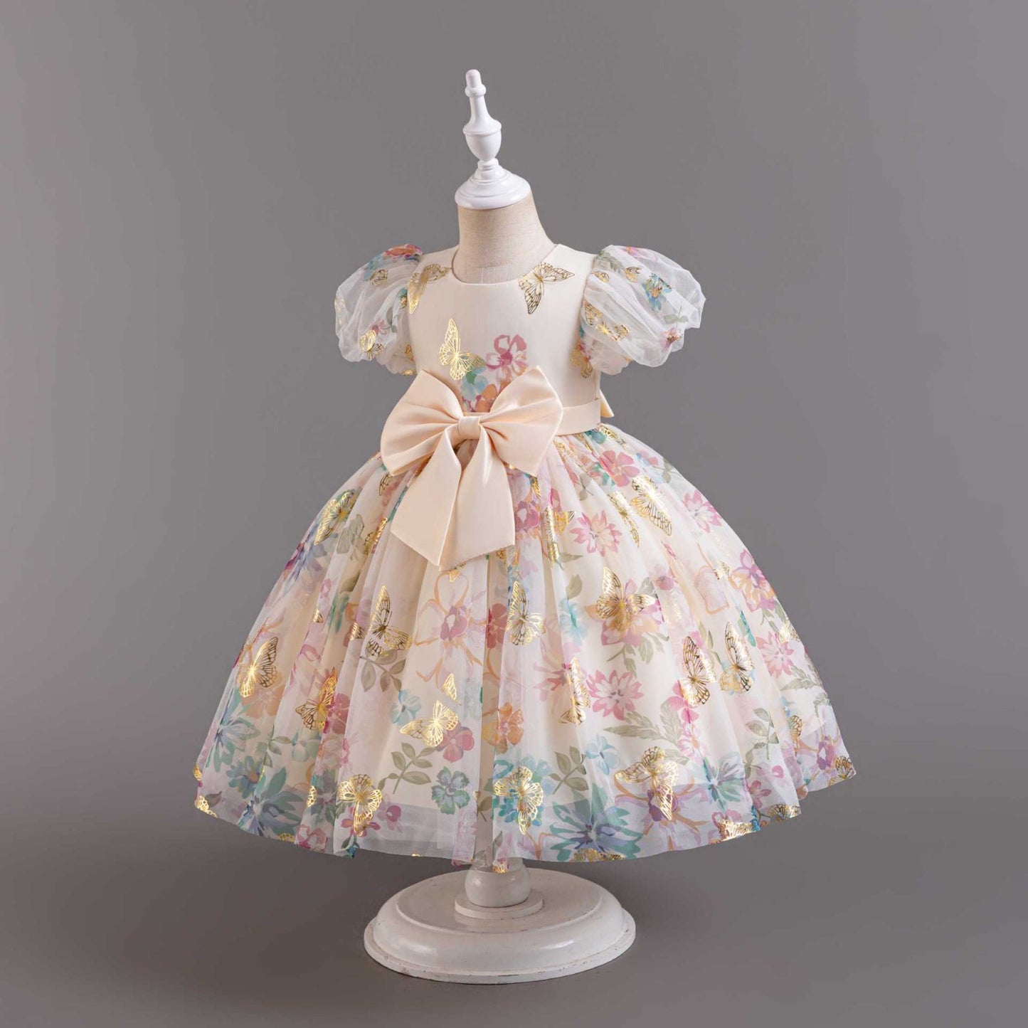 Floral Butterflies Children's Party Dress