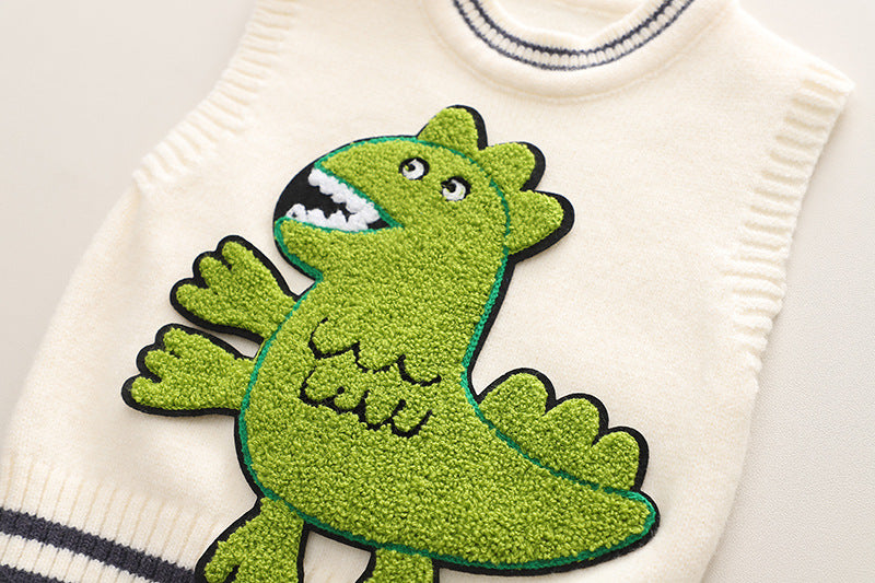 Men's Children's Set 3 Pieces Green Dino