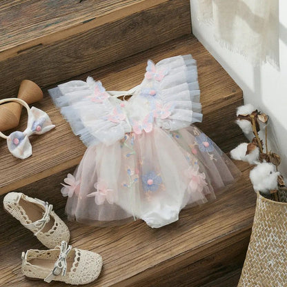 Infant Bodysuit Tulle Butterflies