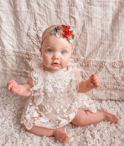 Beige Bodysuit with lace