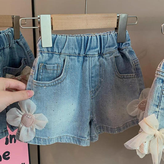 Girls' Infant Shorts Jeans Florzinha