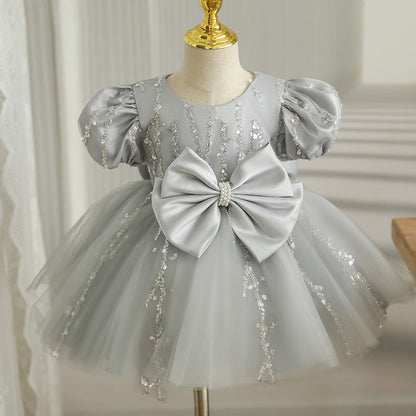 Sequins and Bow Party Dress