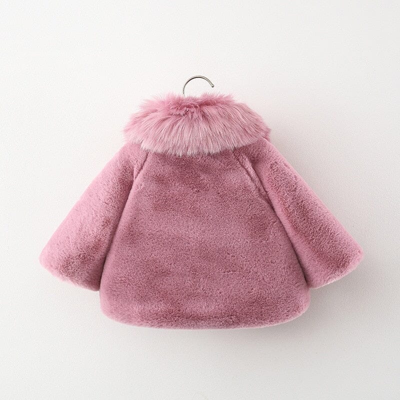 Women's Children's Fur Collar Coat