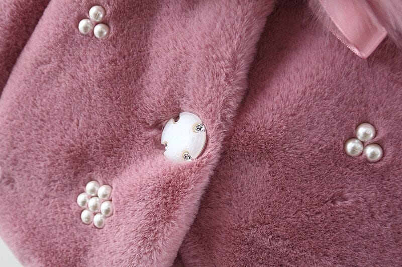 Women's Children's Fur Collar Coat