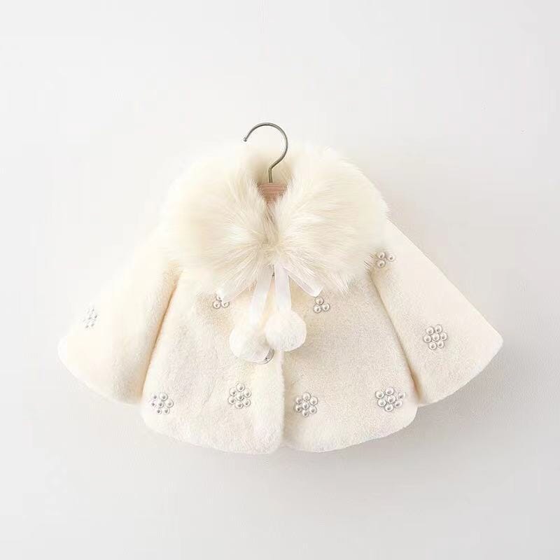 Women's Children's Fur Collar Coat