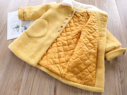 Women's Children's Jacket Wool Pockets