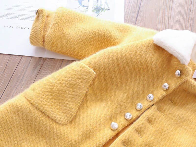 Women's Children's Jacket Wool Pockets