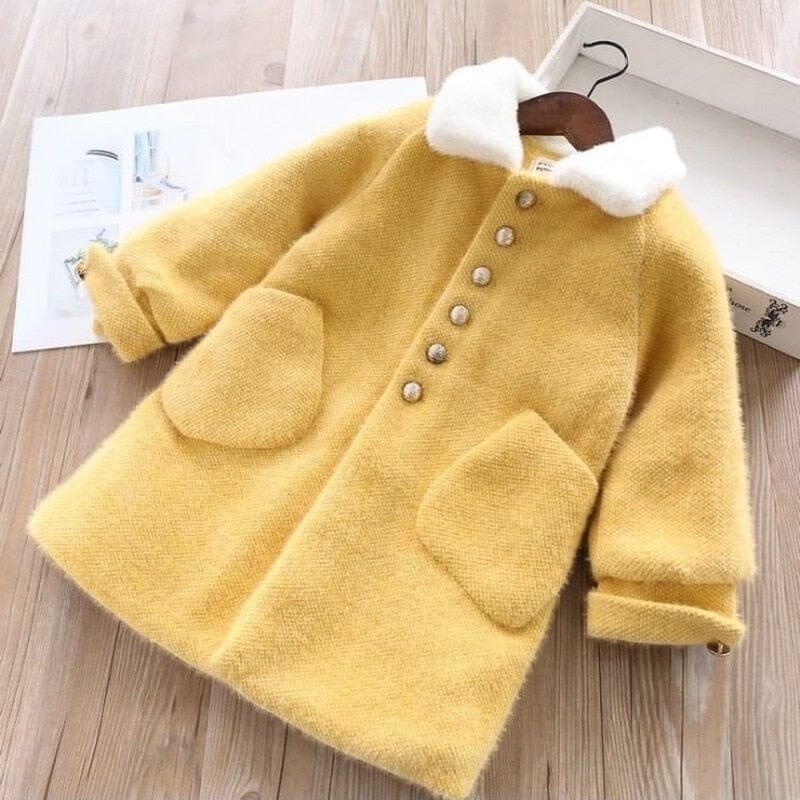 Women's Children's Jacket Wool Pockets