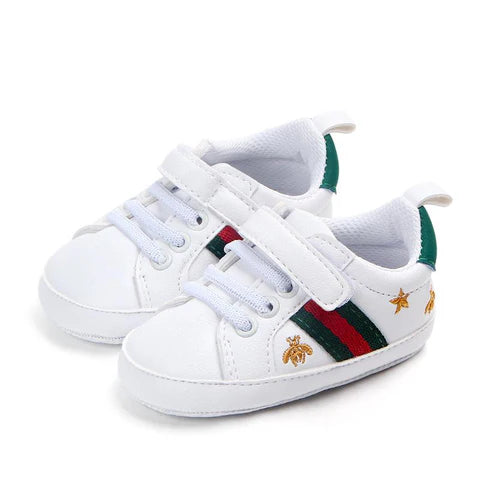 G&D Embroidered Velcro and Lace Sneakers