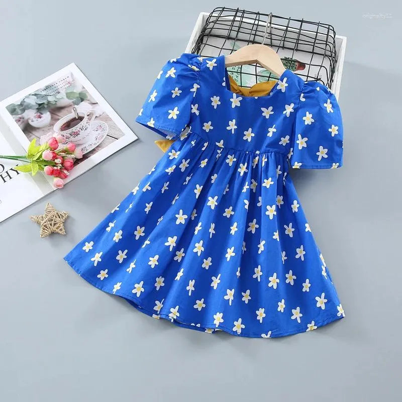 Children's Blue Flowers Dress