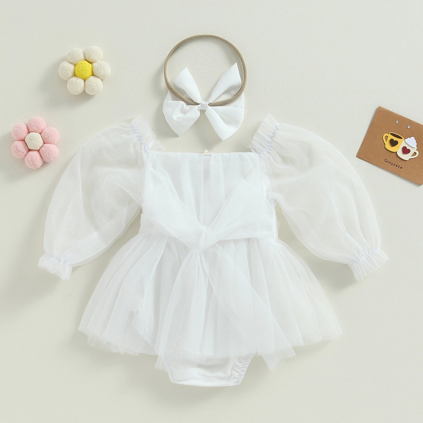 Body Baby dress in tulle + headband