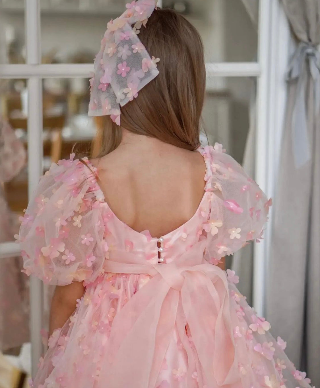 Delicate Dress for children with flowers