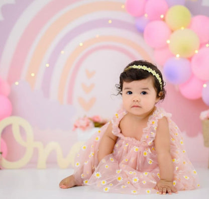 Daisy tulle baby dress