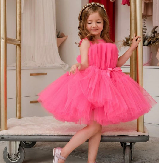 Tulle and lace Tiered Princess Dress