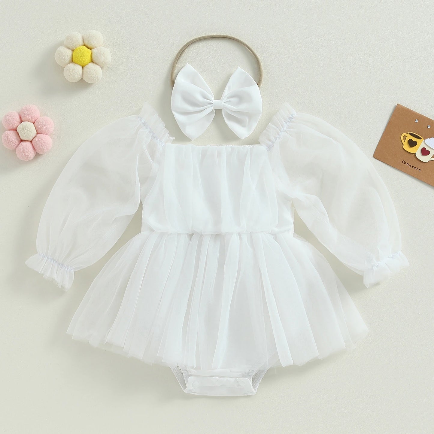 Body Baby dress in tulle + headband