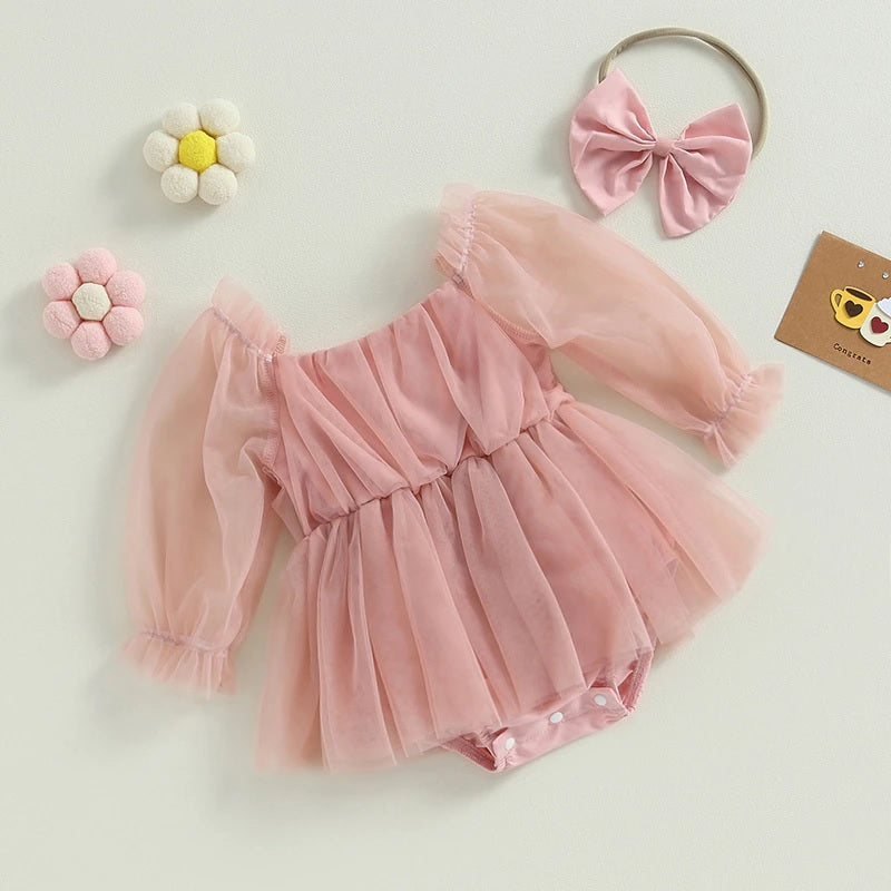 Body Baby dress in tulle + headband