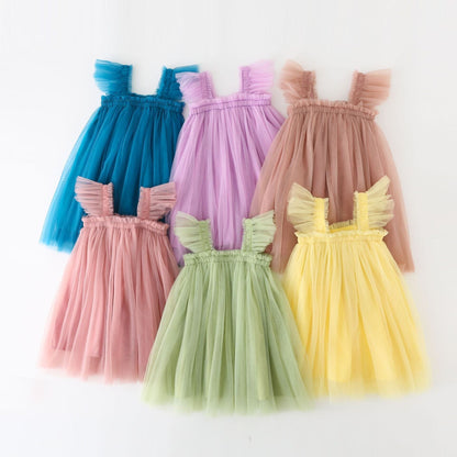 Simple Colorful Tulle Dresses