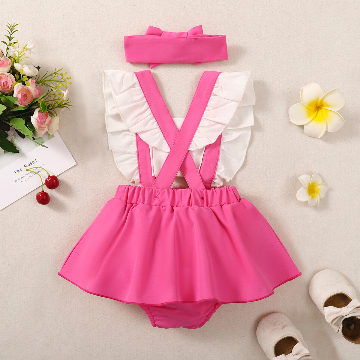 Baby Pink Children's Dress + Sash