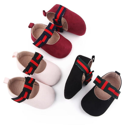 Bowknot Shoes/ Newborn Baby Girls Shoes/ Soft Sole / Toddler/ First Walkers