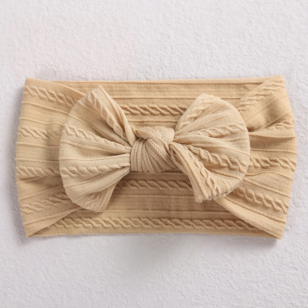 Cable Bow Baby Headband