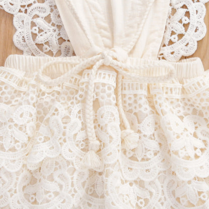 Children's Bodysuit Lace Skirt