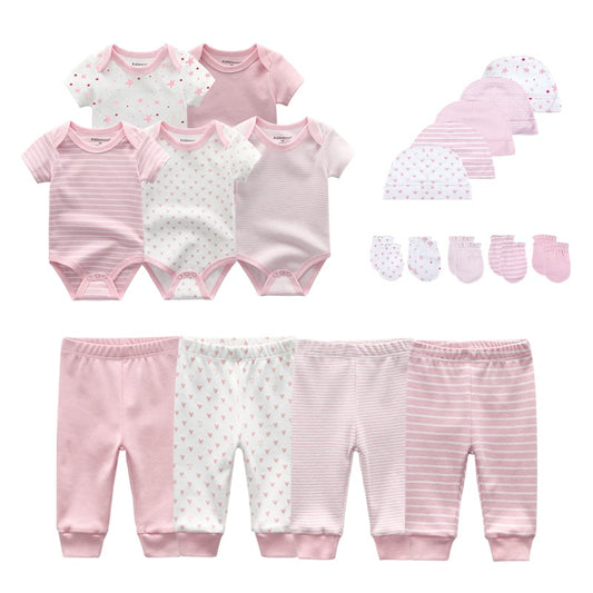 Kit 19 pieces prints for baby girl