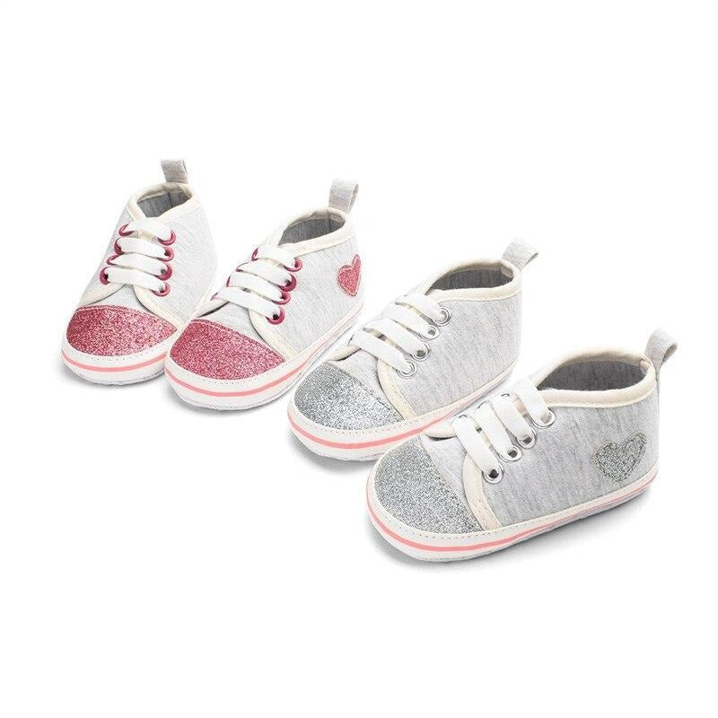 Glitter Hearts Sneakers