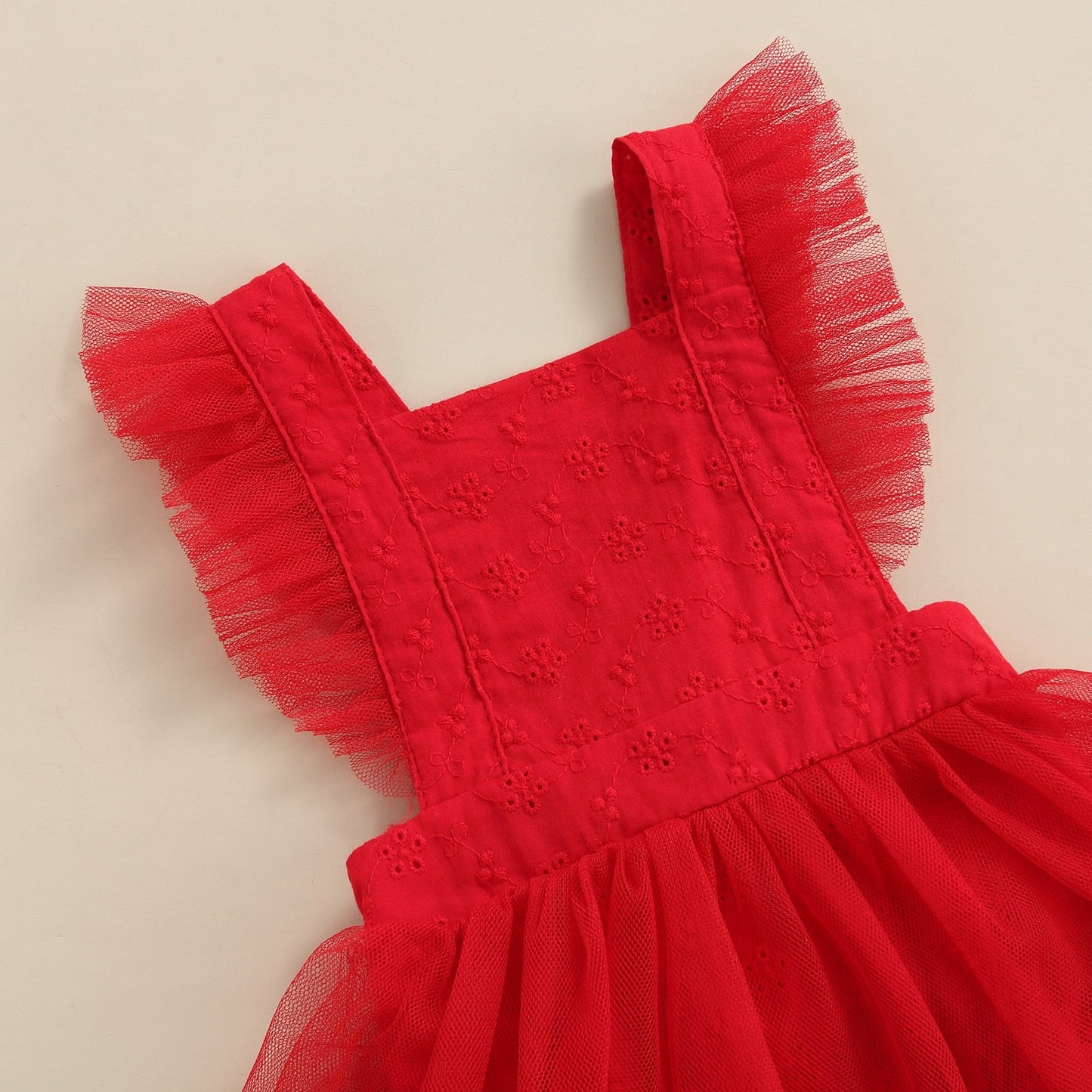 Children's Bodysuit Red + Bow