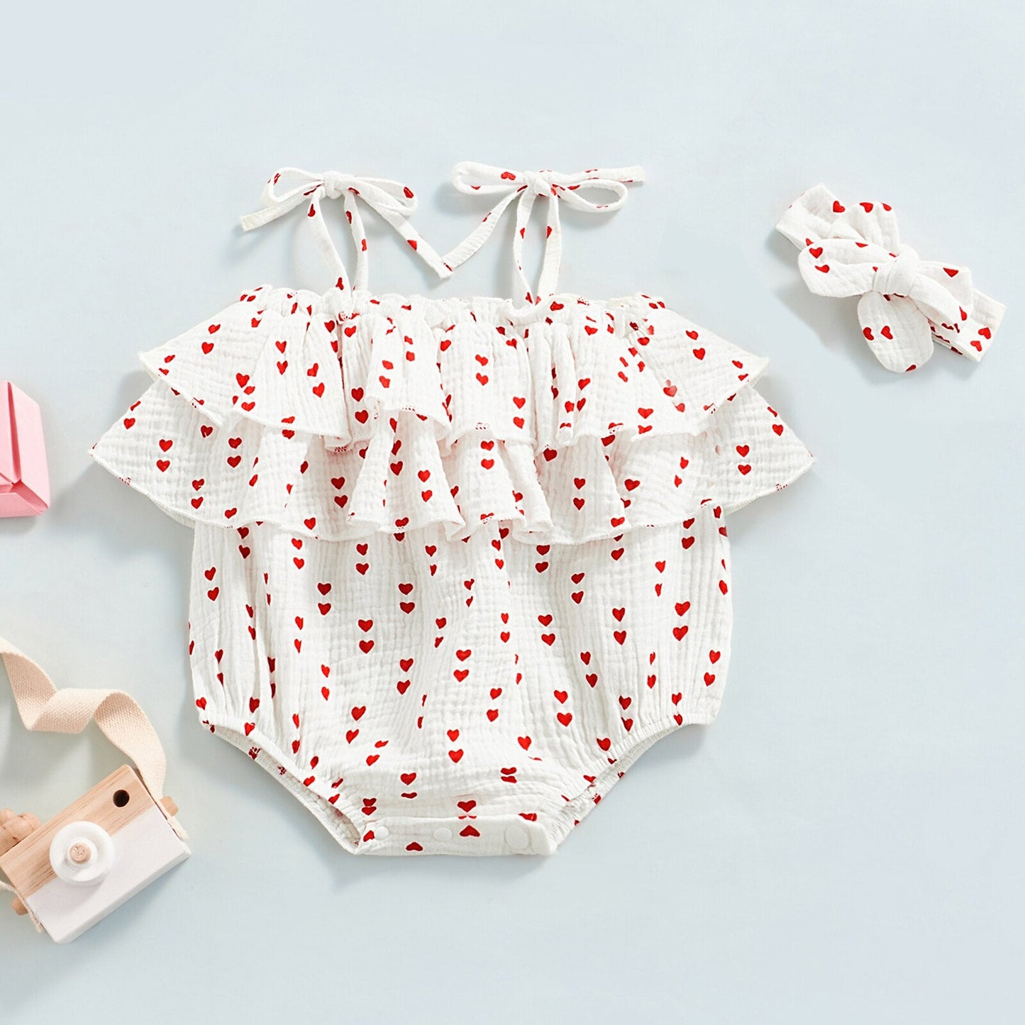 Children's Bodysuit Hearts + Belt