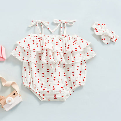 Children's Bodysuit Hearts + Belt