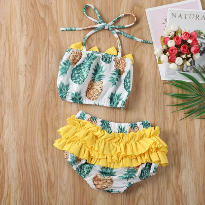 Bikini Set Bathing Swimming Beachwear Watermelon Pineapple